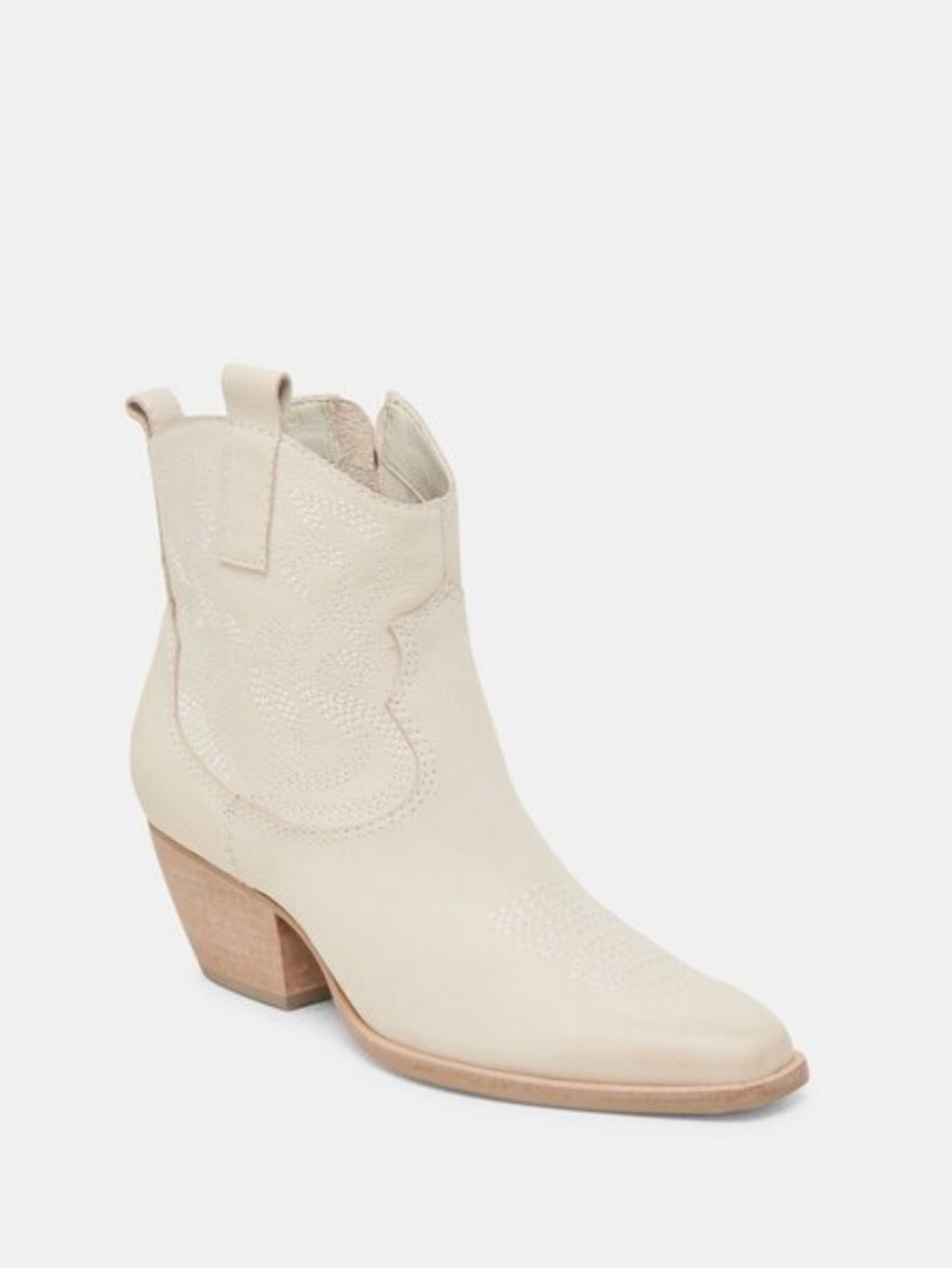 Dolce Vita Shania Western Boot in Ivory Nubuck New! - Picture 3 of 13